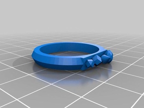 gemme miste anello anelli 3d print model - Mito3D