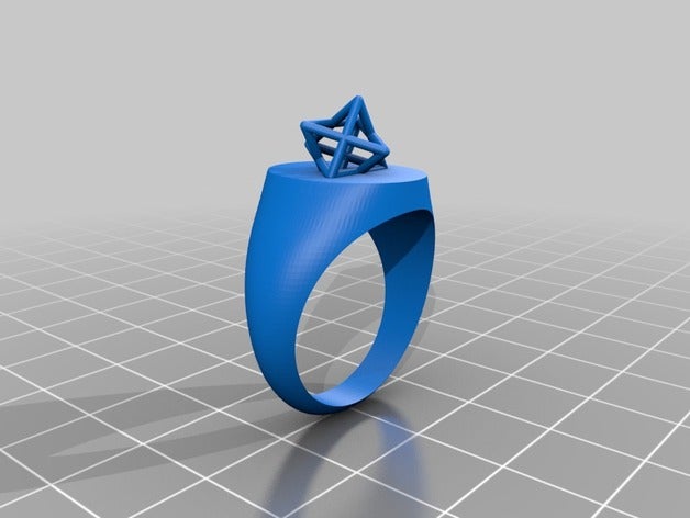 merkaba ring rings 3D print model - Mito3D