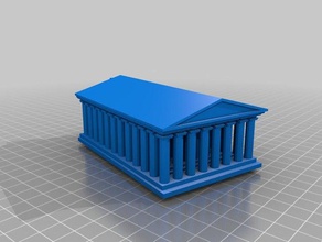 parthenon edifícios estruturas acrópole grécia antiga atenas um marco locais de interesse monumento 3d print model - Mito3D