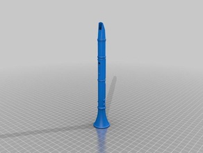 clarinetto musica 3d print model - Mito3D