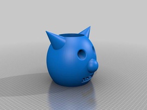 devil object holder 3d printing tests objects pencil 3d print model - Mito3D