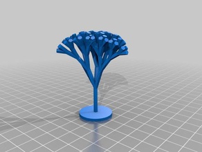 my customized recursive tree demonstration math 3d print model - Mito3D