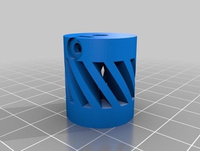 my customized flexible coupling 3d printing 3d print model - Mito3D