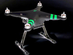 custom landing skids battery tray phantom quadcopter rc vehicles 3d print model - Mito3D