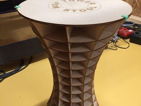 mdf tower stool diy tenkaizubudokai 3d print model - Mito3D