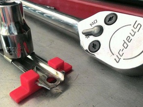 socket rail foot other snapon snapontool sockets tools holder 3d print model - Mito3D