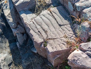fossilisés de sable ondulations les analyses des répliques le parc chutes la géologie jasper précambrien quartzite rock sioux falls dakota du sud 3d print model - Mito3D