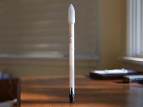 falcon 9 de cohetes la física astronomía barcaza modelo cohete nasa espacio nave espacial spacex 3d print model - Mito3D