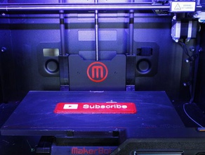 youtube subscribe button signs logos 3d print model - Mito3D