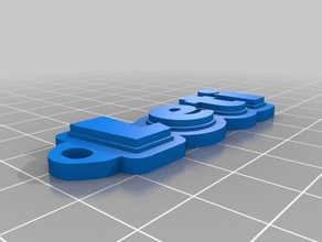 my customized multiline tag keychain socorro leti organization 3d print model - Mito3D