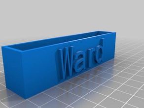 ward temel iş kart sahibi ofis özelleştirilmiş 3d print model - Mito3D