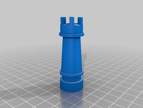 torre feita abrir scad xadrez rook 3d print model - Mito3D