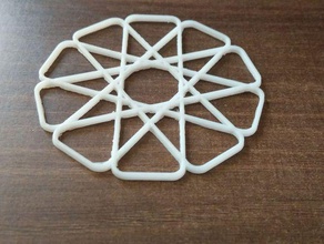 simple coaster 70mm kitchen dining 3d print model - Mito3D