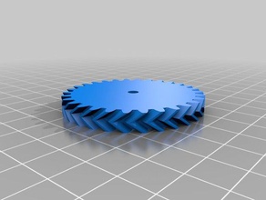 double helical gear openscad generator requires importing generated dxf file parts gears 3d print model - Mito3D