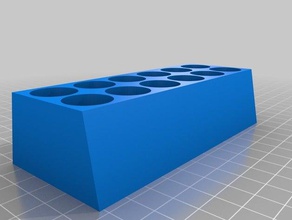 lip balm tubo de suporte contentores 3d print model - Mito3D