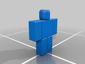 roblox karakter de video spelletjes blokken robloxian rolandstudio games 3d print model - Mito3D