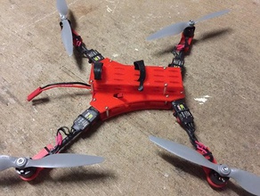 canespyda quadcopter rc vehicles dji drone esc mount motor naza spyda 500 3d print model - Mito3D