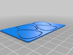 guitar picks punch out card 3d printing 3d print model - Mito3D