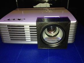 37mm close-up lens adapter acer k132k135 projector diy 3d print model - Mito3D