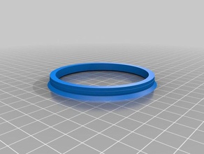 2wheel rim mount center ring parts customized 3d print model - Mito3D