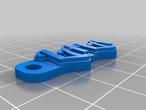 mon personnalisés multiligne tag trousseau de clés organisation 3d print model - Mito3D