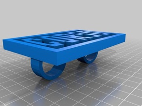 mijn maat woord ringen 3d print model - Mito3D
