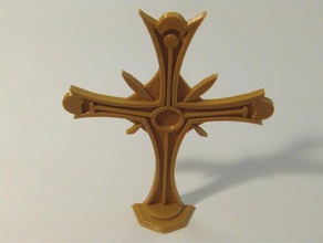 christian cross dekor 3d print model - Mito3D