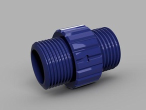 garden hose thread adapter &mdash us ght uk bsp outdoor 3d print model - Mito3D