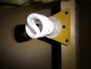 crawlspace light bulb mount household supplies lighting 3d print model - Mito3D