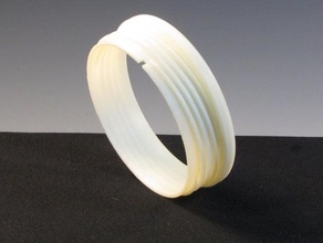 anillo roscado eveready de 6v linterna tripas diy mod los faros la iluminación led 3d print model - Mito3D