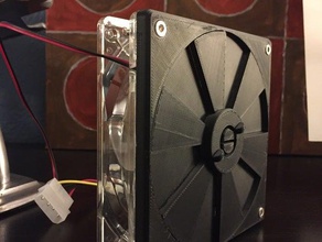 3d printer enclosure 120mm fan vent parts 3d print model - Mito3D