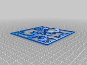 trick treat coaster art 3d print model - Mito3D