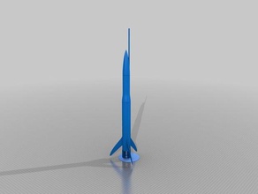 my customized new customisable modular model rocket hobby 3d print model - Mito3D