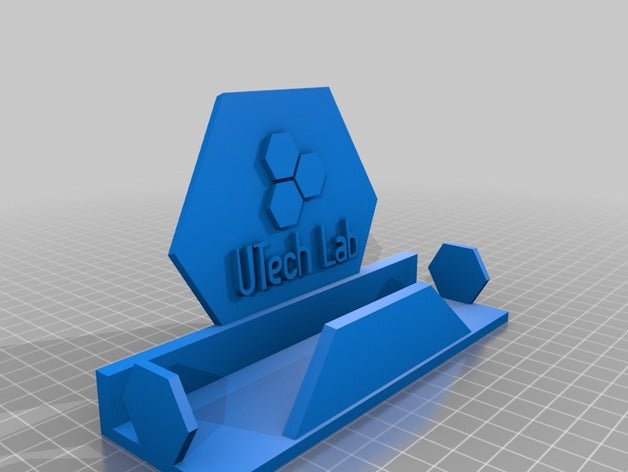 leaflet stand office holder paper utechlab 3D print model - Mito3D