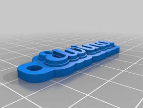 elvina keychain organization customized 3d print model - Mito3D