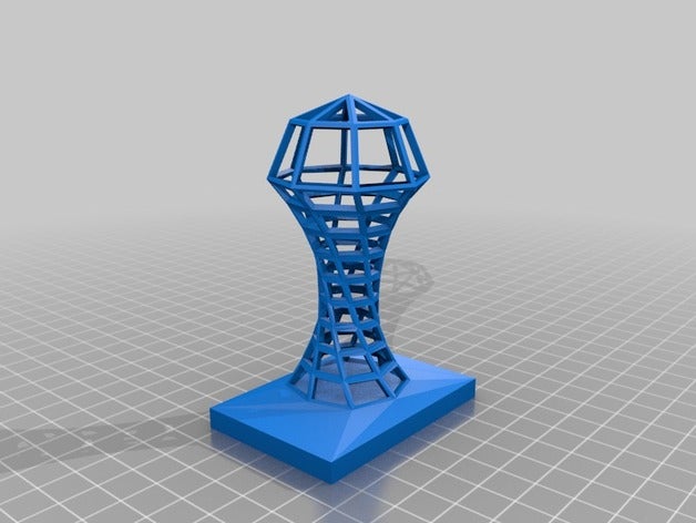 la base de tampon bureau des oeuvres d'art mémoire 3D print model - Mito3D
