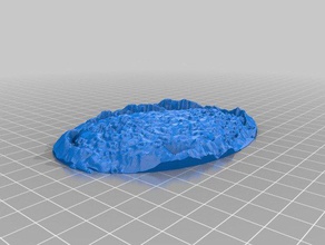 120mm yakalar yaratığının Bankası sahne uzaylılar crater sindirim havuzu canavar dağılım arazi slime tyranid warhammer wh40k 3d print model - Mito3D