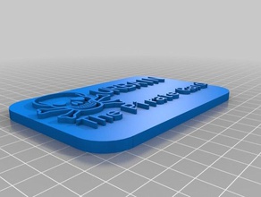 pirata cartão de fosfo2 sinais logotipos personalizado 3d print model - Mito3D