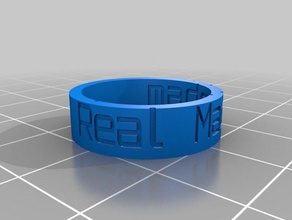 o real madrid anel anéis personalizado 3d print model - Mito3D