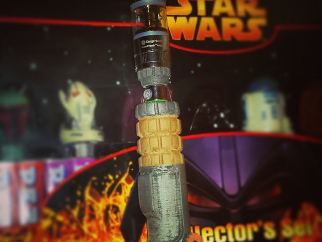 ecig plazma kılıç sahne pil jedi lightsaber metal star wars tank vape 3D print model - Mito3D