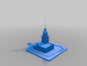 istambul kiz kulesi esculturas 3d print model - Mito3D