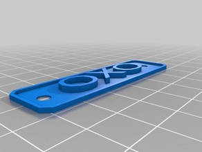 oxo my bae signs logos customized 3d print model - Mito3D
