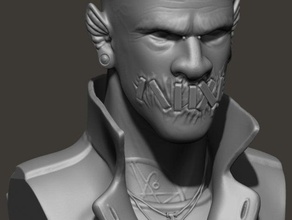 metatrón las esculturas el busto demonio de la cabeza monstruo zbrush 3d print model - Mito3D