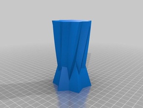 my customized double tapered vase containers 3d print model - Mito3D