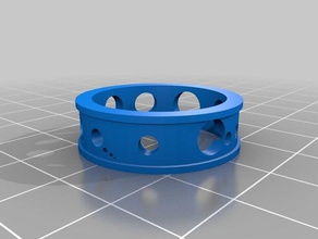 anello in stile fori gioielli personalizzato 3d print model - Mito3D