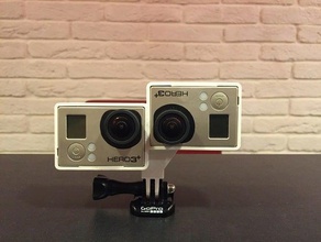 herói 34 estéreo equipamento câmera 3d a gopro vr 3d print model - Mito3D