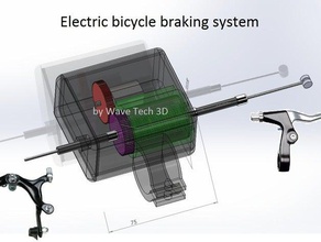 Elektro-Fahrrad-Brems-system behindert sport im freien assistivetech hand amputierte hand-amputierten Fahrrad-Fahrer 3d print model - Mito3D