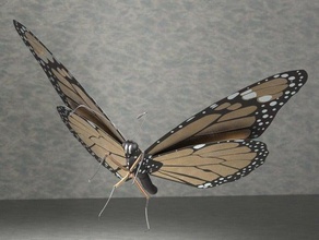 la mariposa monarca creó partsolutions los animales 3d print model - Mito3D