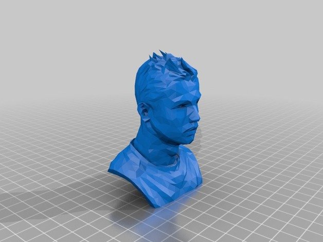 cristiano ronaldo - la mauvaise qualité du fichier, vous pouvez acheter de haute sculptures corps le buste bustes visage football l'homme personnes joueur l'échantillon statue 3D print model - Mito3D