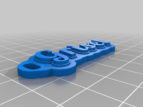 mi personalizados multilínea tag llavero organización 3d print model - Mito3D